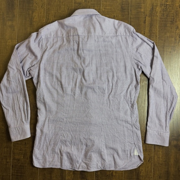 Ted Baker Endurance Men's Flip Cuff Geometric Shirt Large 16 34/35 - Picture 6 of 9